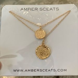 Amber Sceats Double Coin Necklace